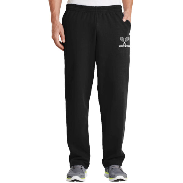 Unisex /Mens Open Bottom Sweatpants with Pocket Thumbnail